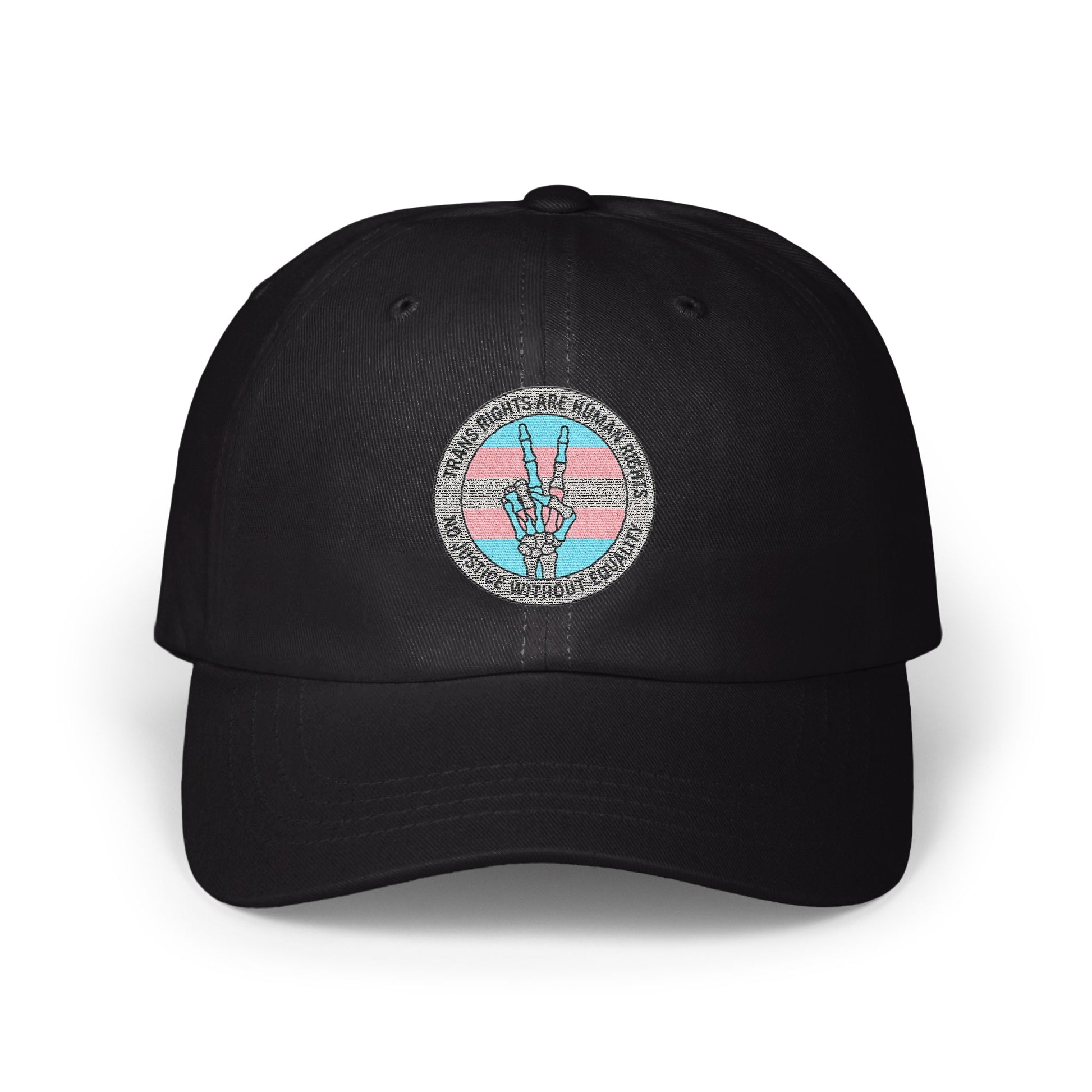 Trans Rights Are Human Rights Black Baseball Cap product