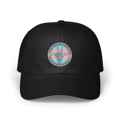 Trans Rights Are Human Rights Black Baseball Cap product