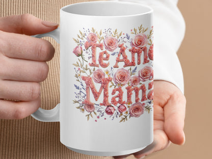Te Amo Mama Floral Design Mug product type
