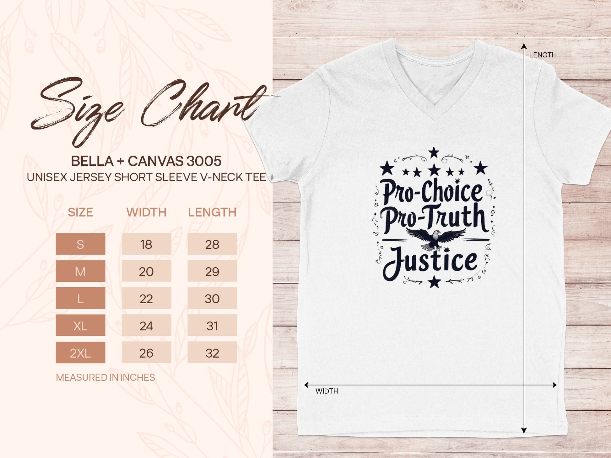 Pro-Choice Pro-Truth Justice V-Neck Tee Shirt product type