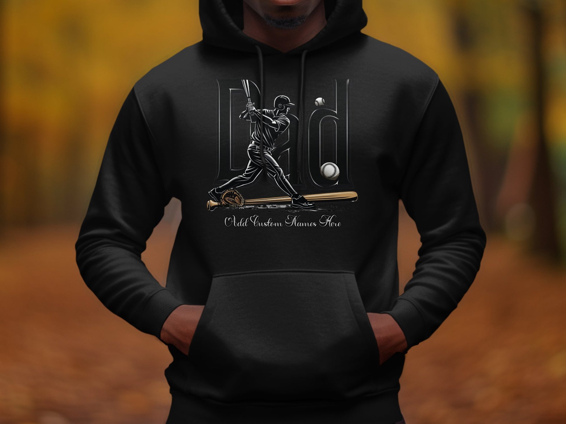 Dad Baseball Player Design Hoodie Product