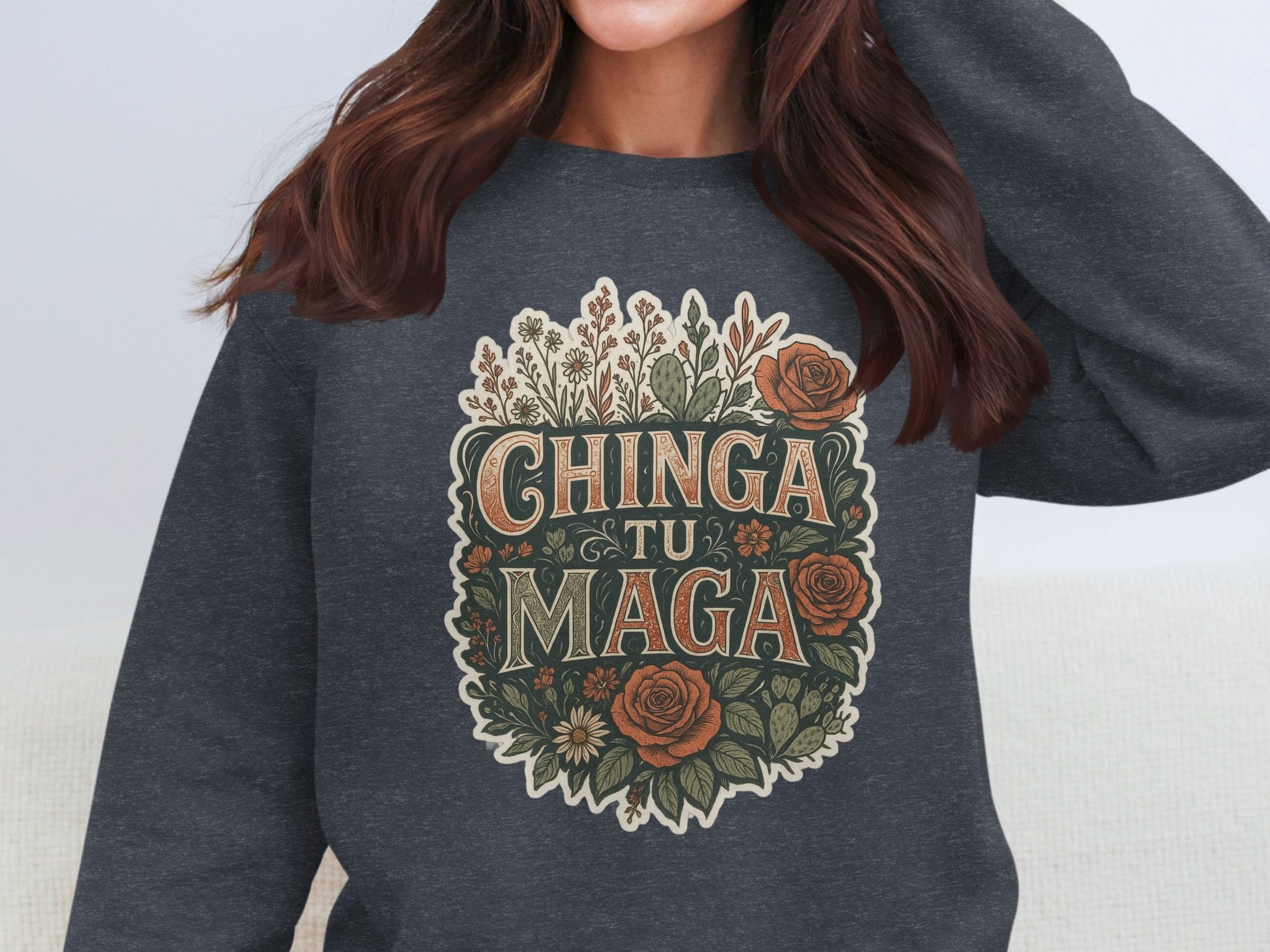 Unique Chinga Tu Maga Graphic Design Sweatshirt product