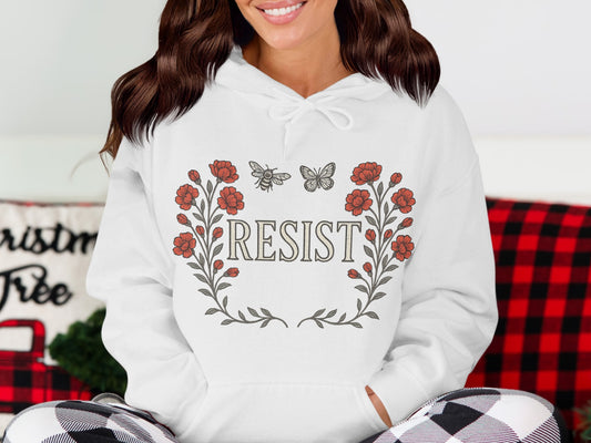 Resist Flower Butterfly Hoodie product type