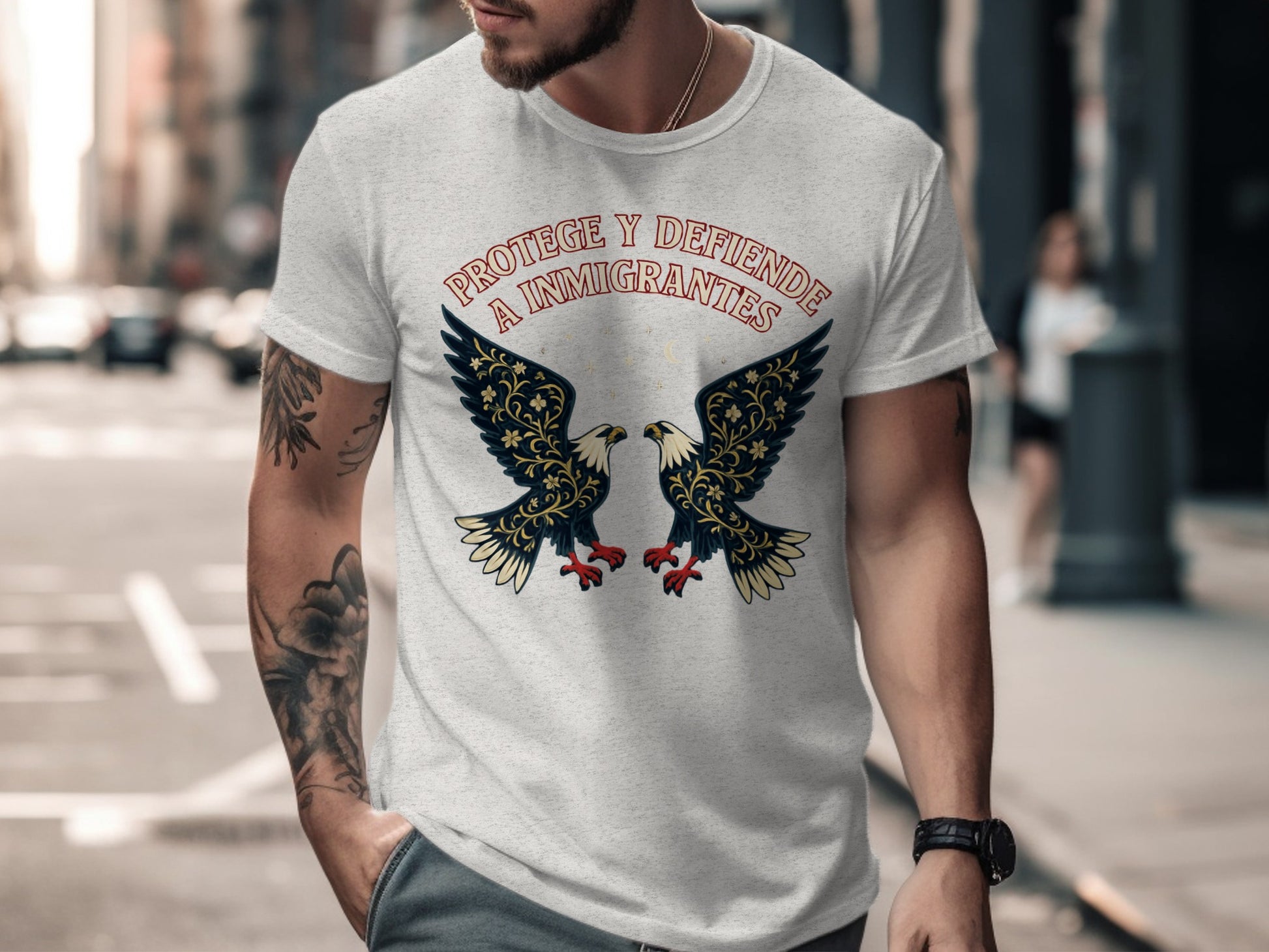 Protege y Defiende a Inmigrantes Graphic T-shirt product