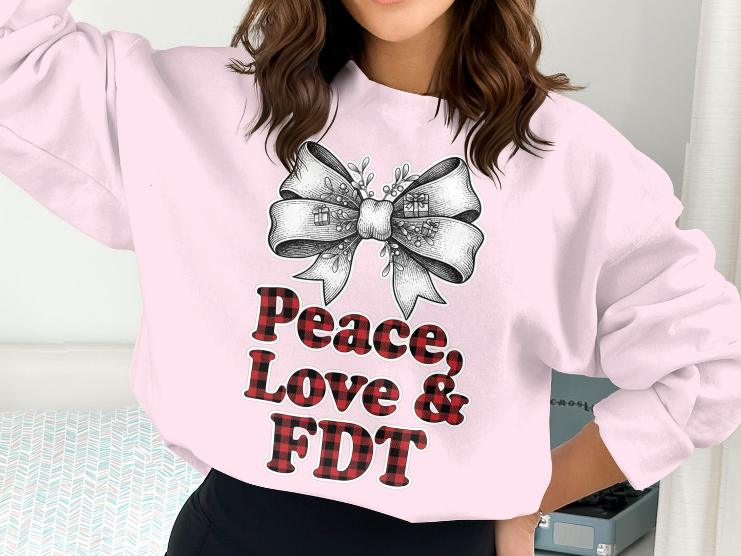 Peace Love FDT Graphic Sweatshirt Product