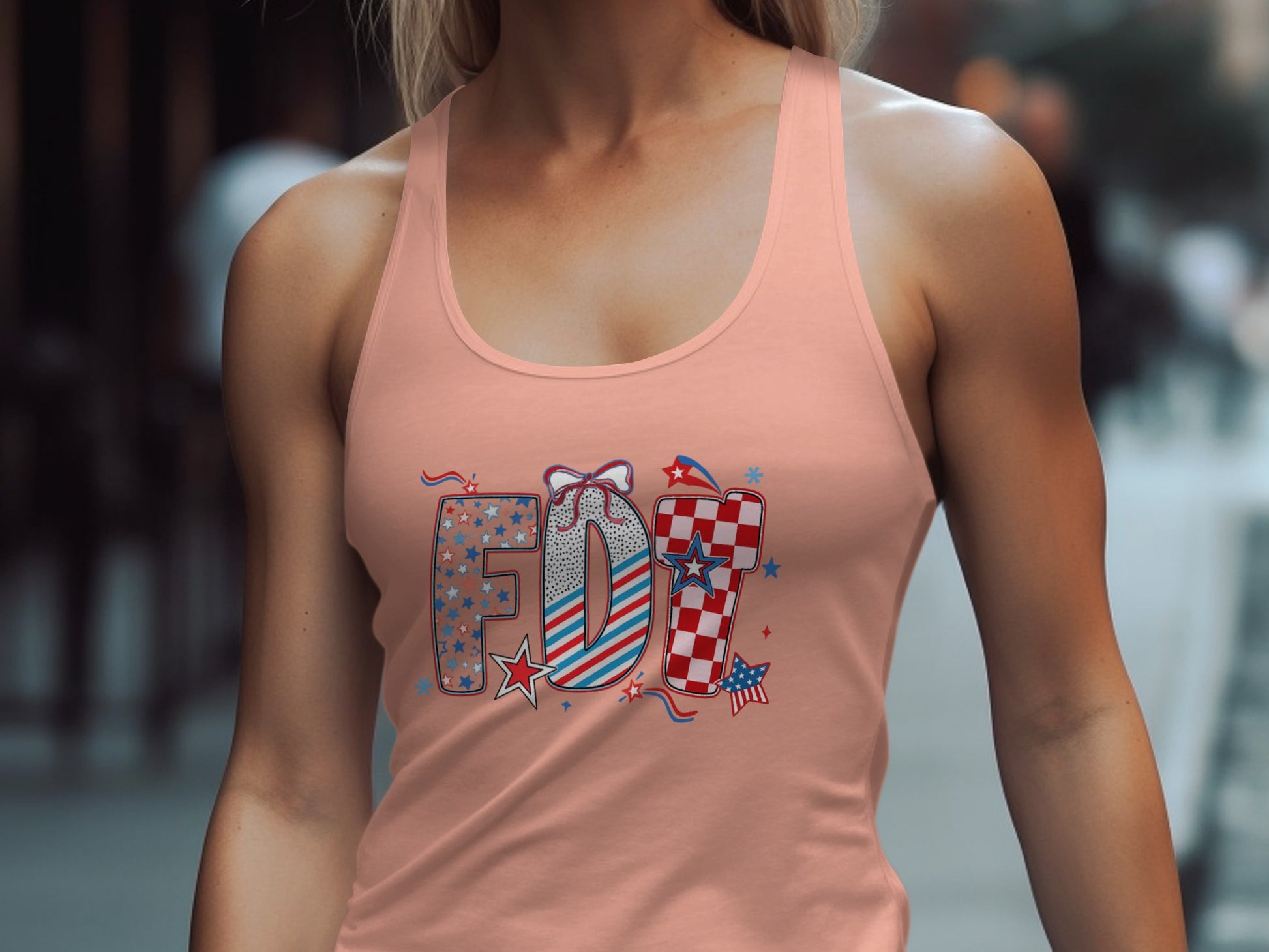 Stylish Patriotic Fit Graphic Women's Tank Top product