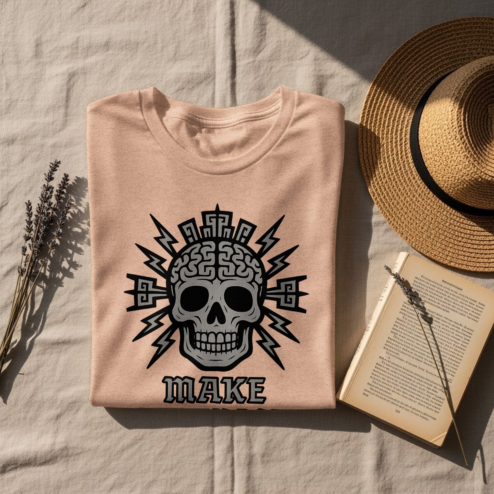 Intricate Skull Design Make Graphic T-Shirt