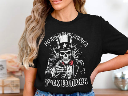 No Kings In My America Skeleton F*ck La Migra product type