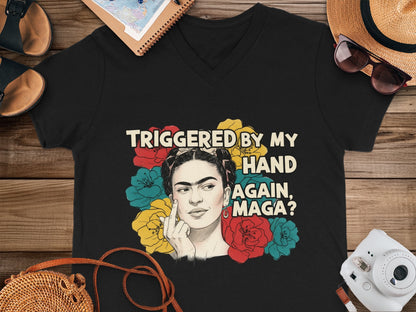 Triggered by My Hand Again Maga T-shirt