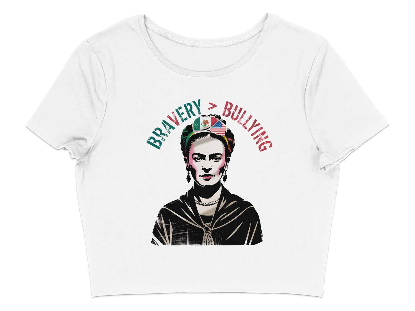 Bravery Bullying Graphic Statement White Top product
