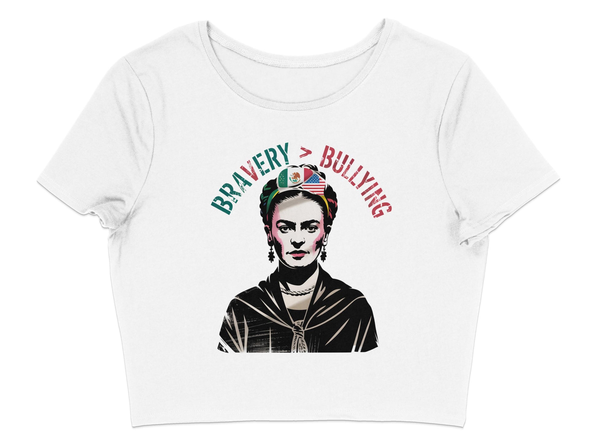 Bravery Bullying Graphic Statement White Top product