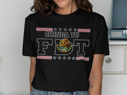 Chinga Tu FDT Patriotic Graphic Tee Shirt Product