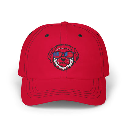 Patriotic Dog Dad Cap - Adjustable Classic Hat for Pet Lovers