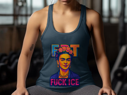 Frida FDT Fuck ICE Statement Tank Top product type
