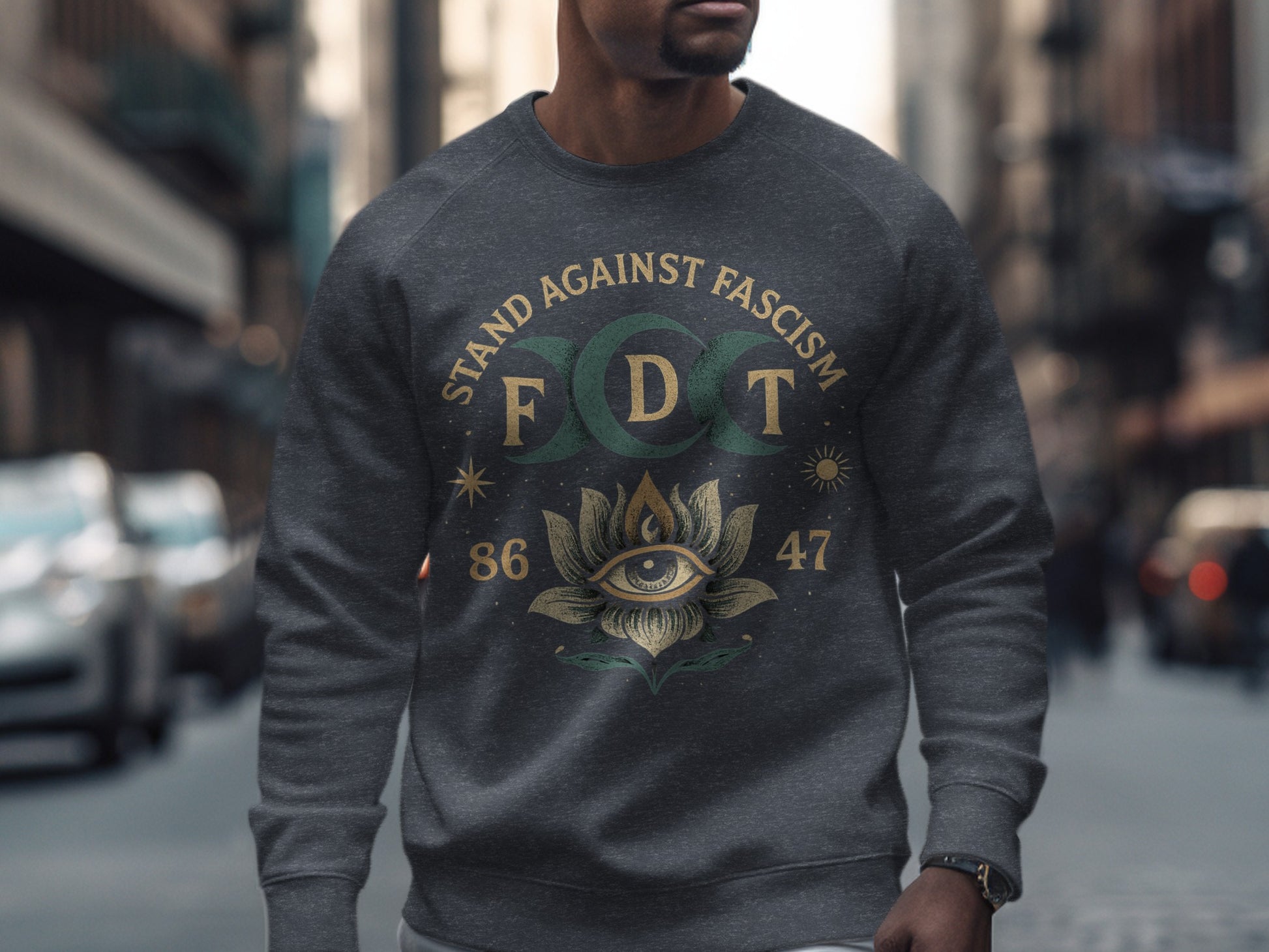 Stand Against Fascism FDT Graphic Sweatshirt product