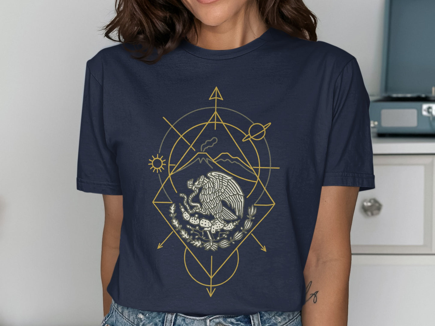 Cosmic Night Owl Graphic T-Shirt product type