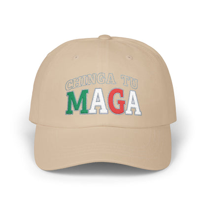 CHINGA Tu Maga Hat Embroidered Classic Dad Cap, Casual Hat for Every Occasion, Trendy Gift for Dads, Summer Accessory, Unisex Cap