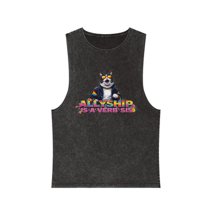 Unisex Stonewash Tank Top
