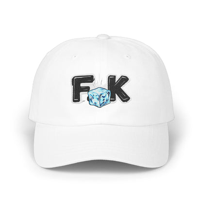 F K White Hat with Ice Cube Patch baseball cap product