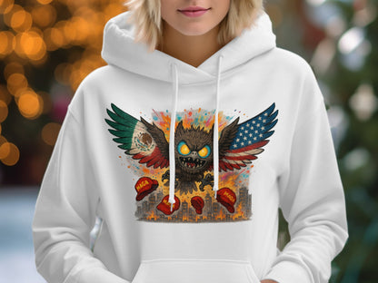 Fierce Winged Creature Graphic Hoodie product