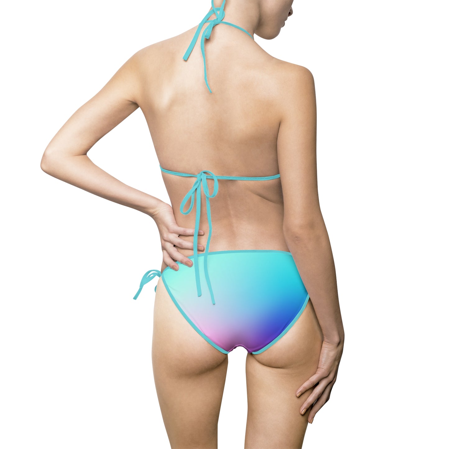 Pride Love Women's Bikini Swimsuit - AOP, Rainbow Swimwear, Summer Swim, LGBTQ+ Beachwear, Fun in the Sun
