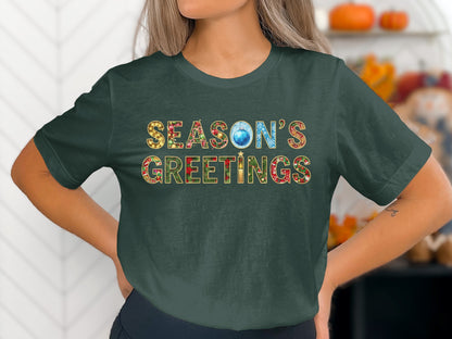 Season's Greetings Festive Holiday T-shirt