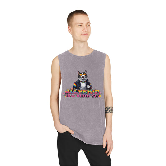 Unisex Stonewash Tank Top