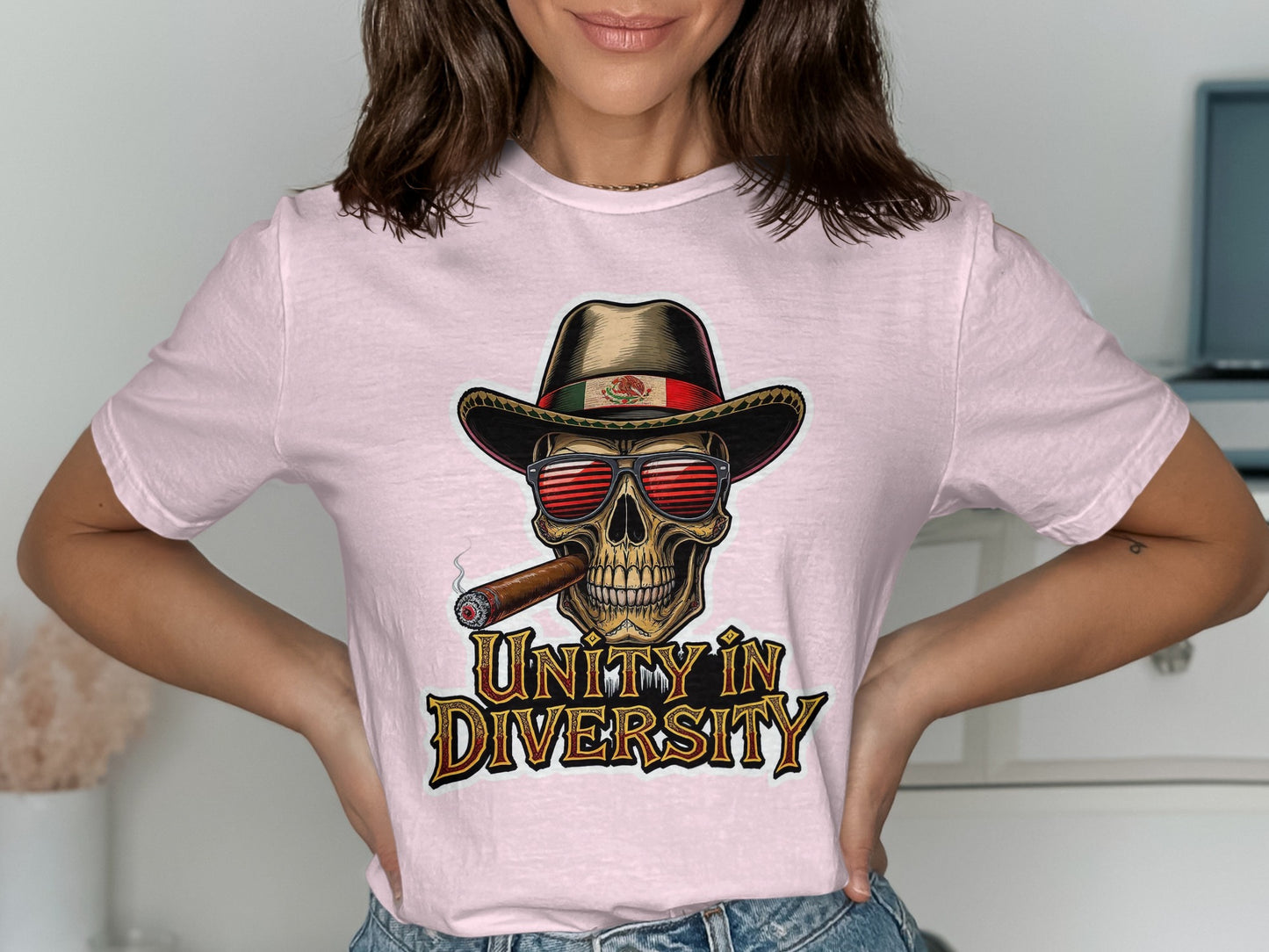 Unity in Diversity Skull Design T-Shirt product