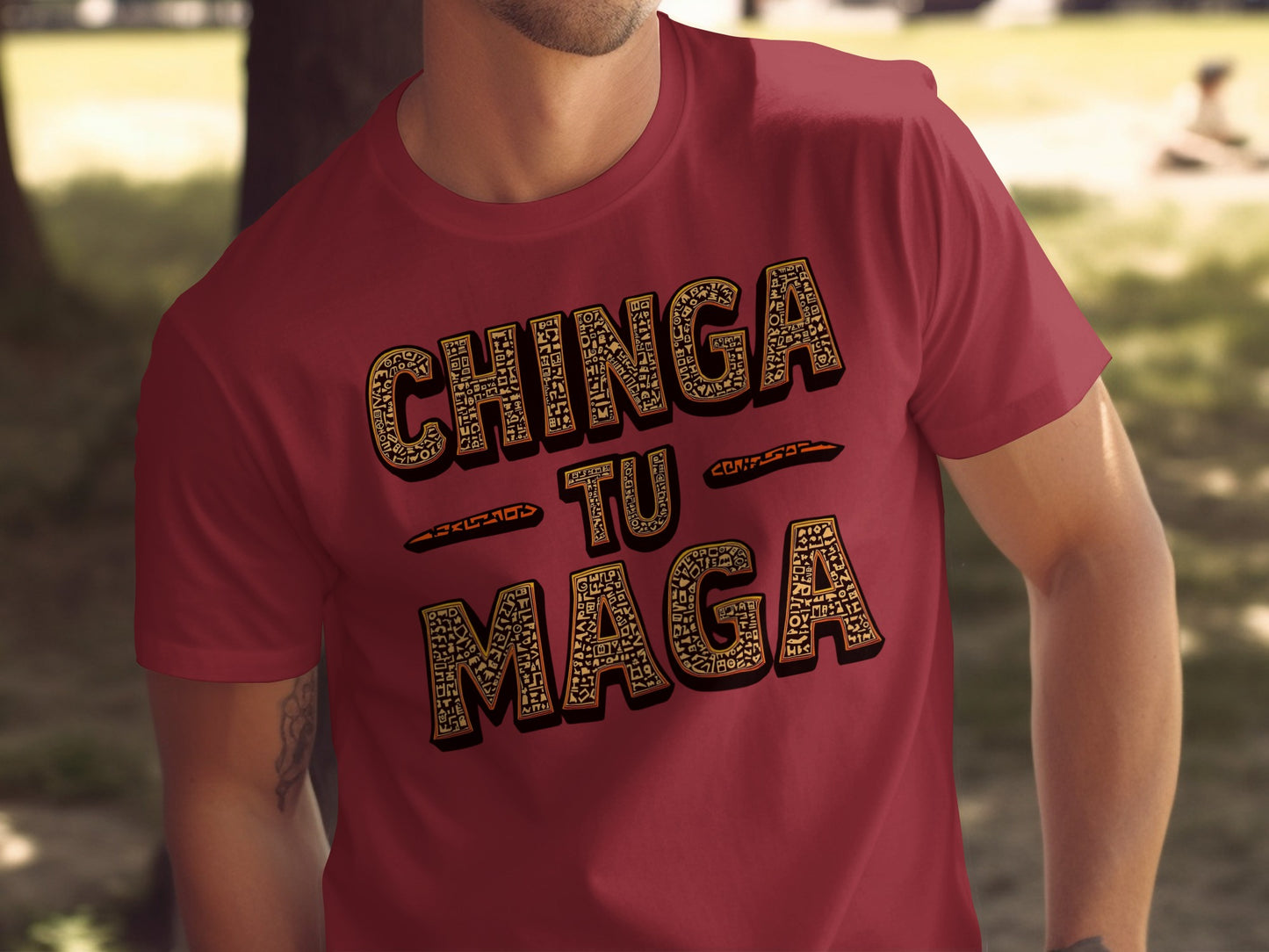 Chinga Tu Maga Graphic Statement Tee Shirt Clothing Product