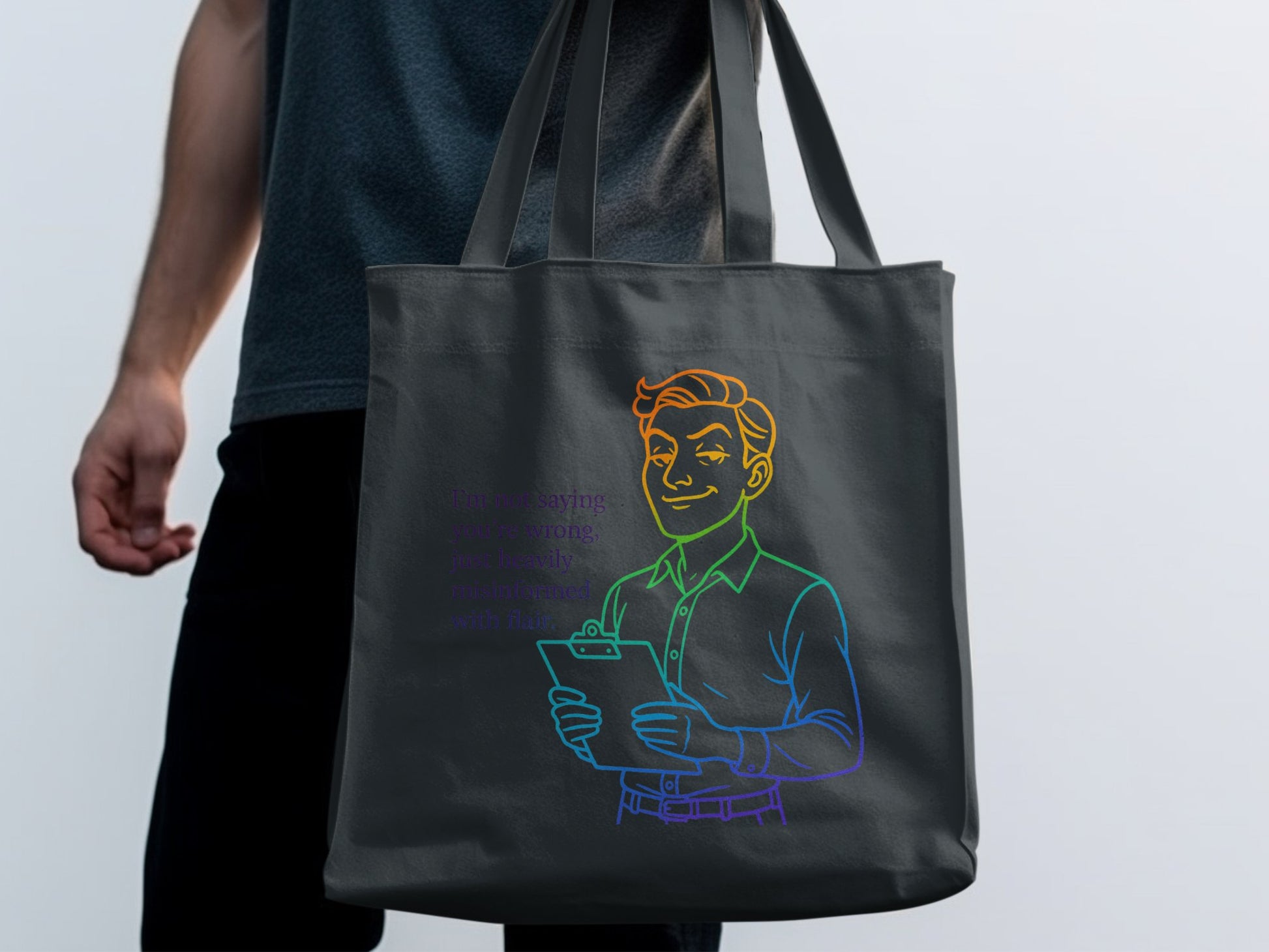 Colorful Character Design Tote Bag Product