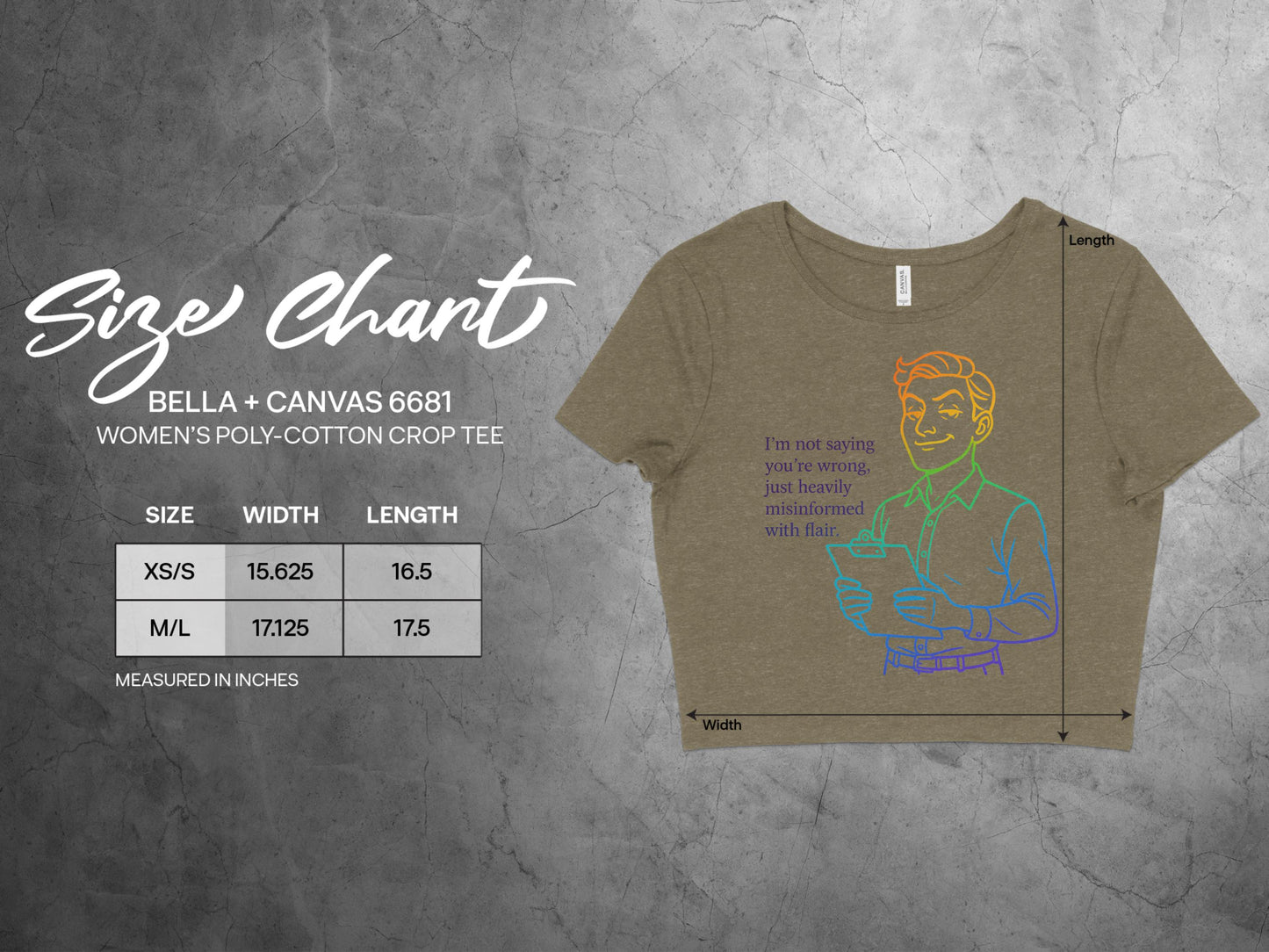 Graphic Cropped Tee Size XS to M Unisex Shirt product type