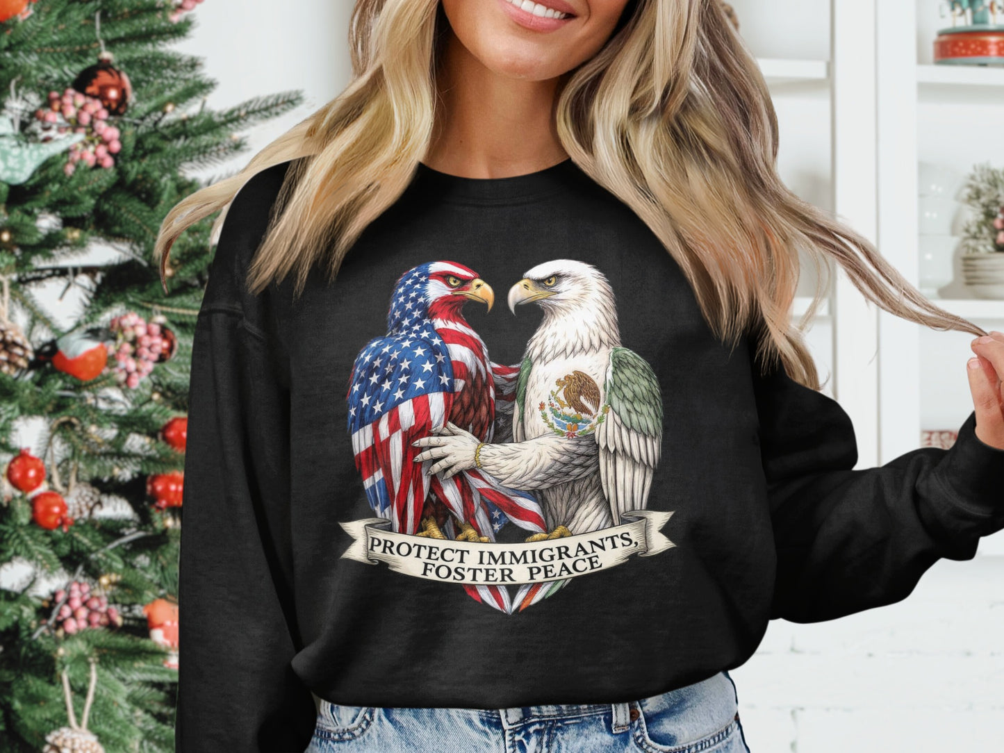 Protect Immigrants Foster Peace Sweatshirt product type