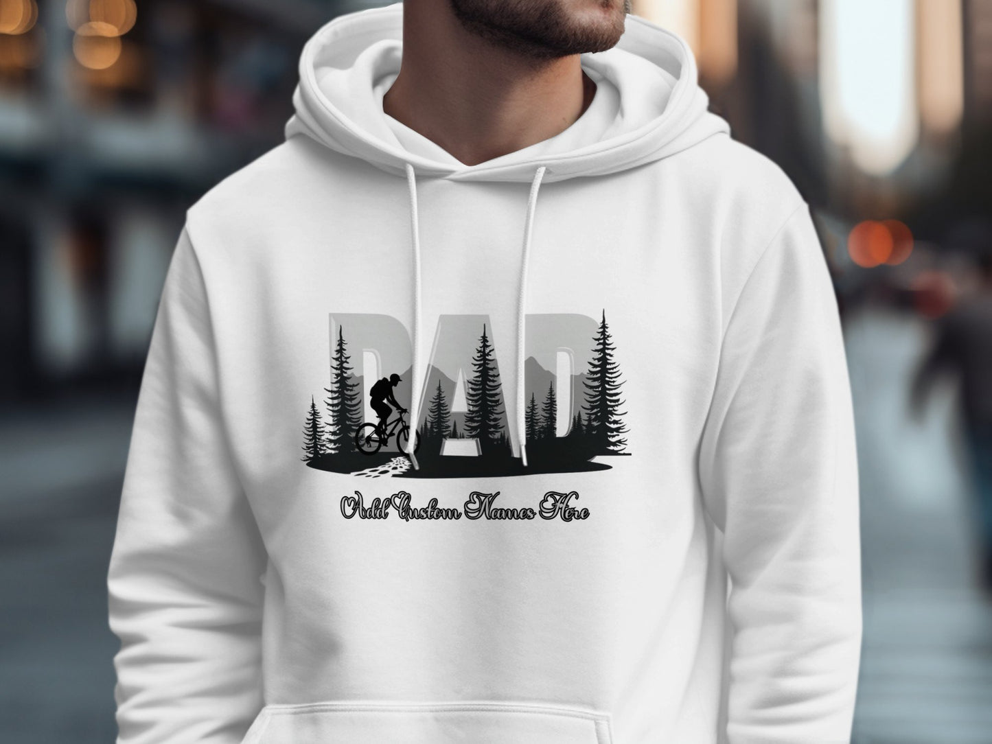 Adventure Dad with Nature Trees Graphic Hoodie product