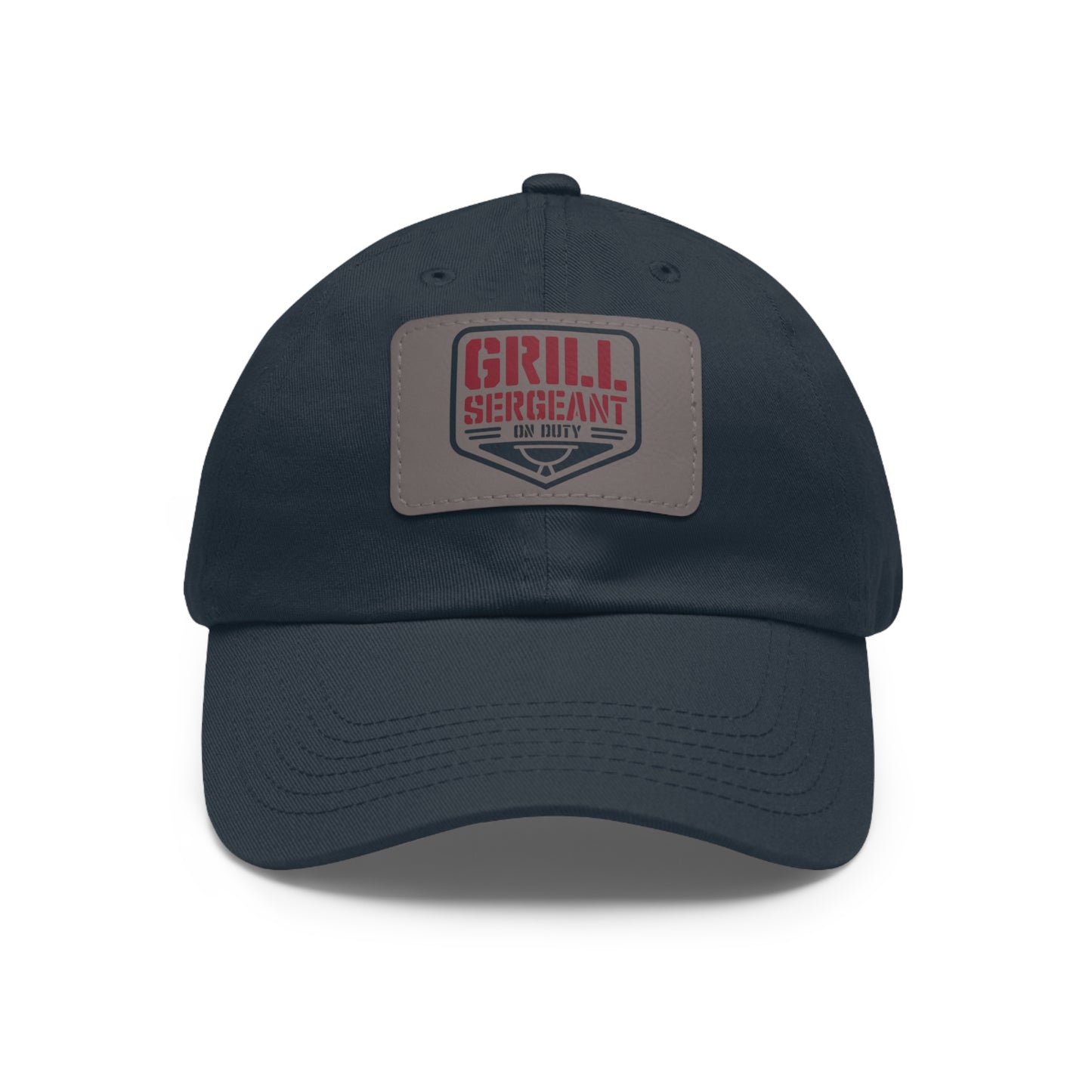 Grill Sergeant Dad Hat with Leather Patch | Perfect Gift for BBQ Enthusiasts