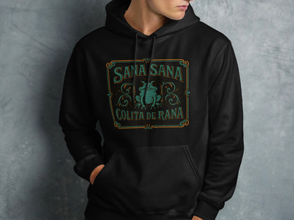 Sana Sana Colita De Rana Black Hoodie product