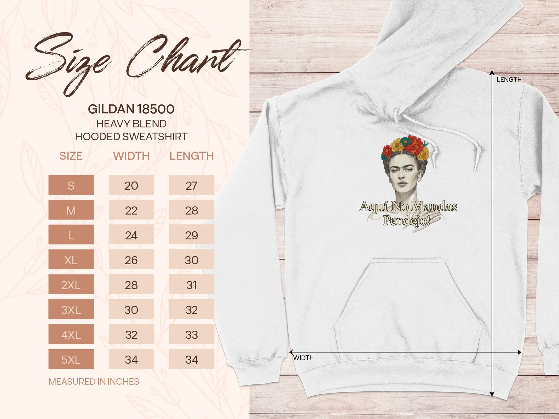 Aquí No Mandas Pendejo Hooded Sweatshirt