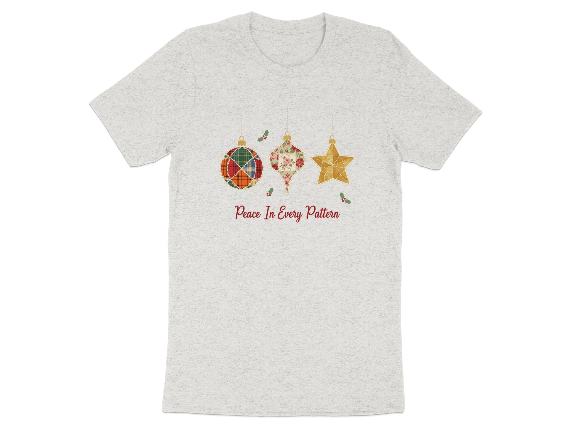 Festive Ornaments With Peace In Every Pattern T-shirt
