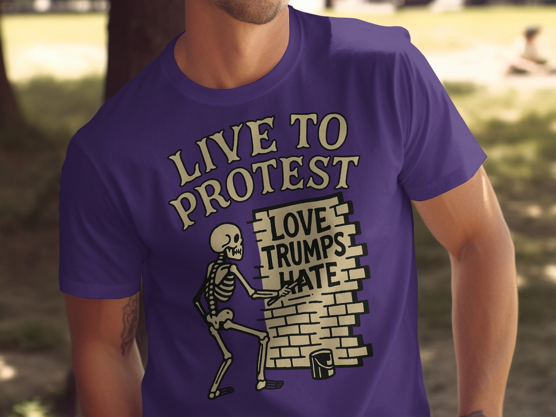 Live To Protest Love Trumps Hate T-Shirt product type