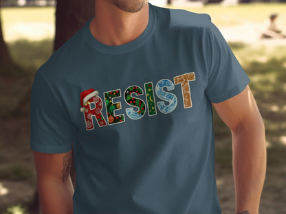 Holiday Themed Resist Men's Crew Neck Tee