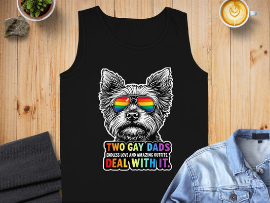 Two Gay Dads Endless Love Dog Graphic Tank product