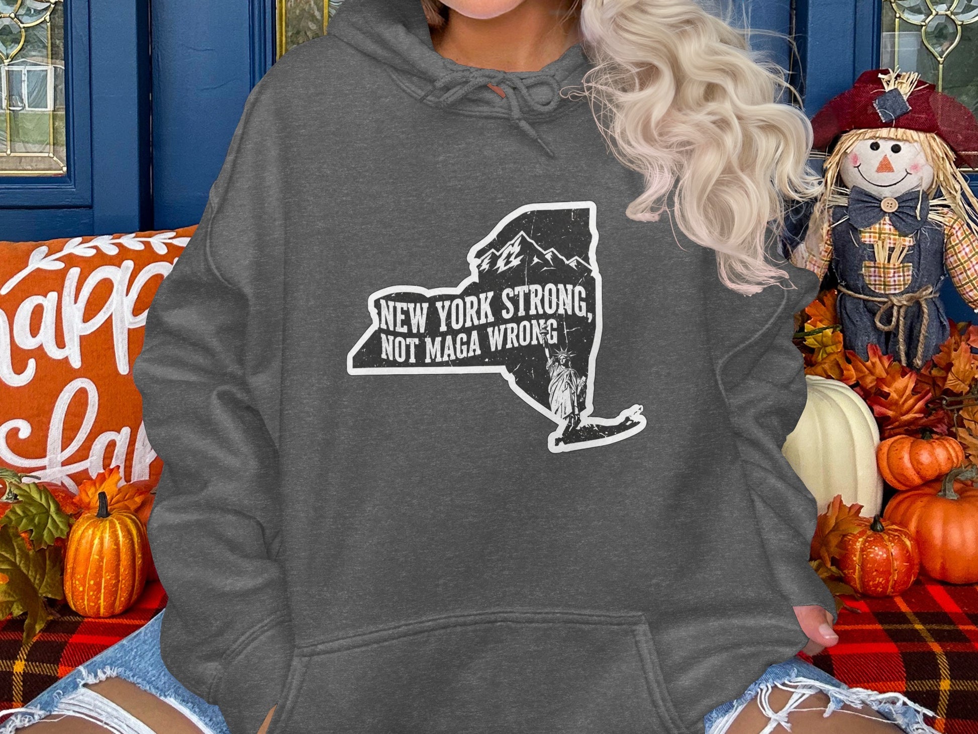 New York Strong Not Maga Wrong Graphic Hoodie product