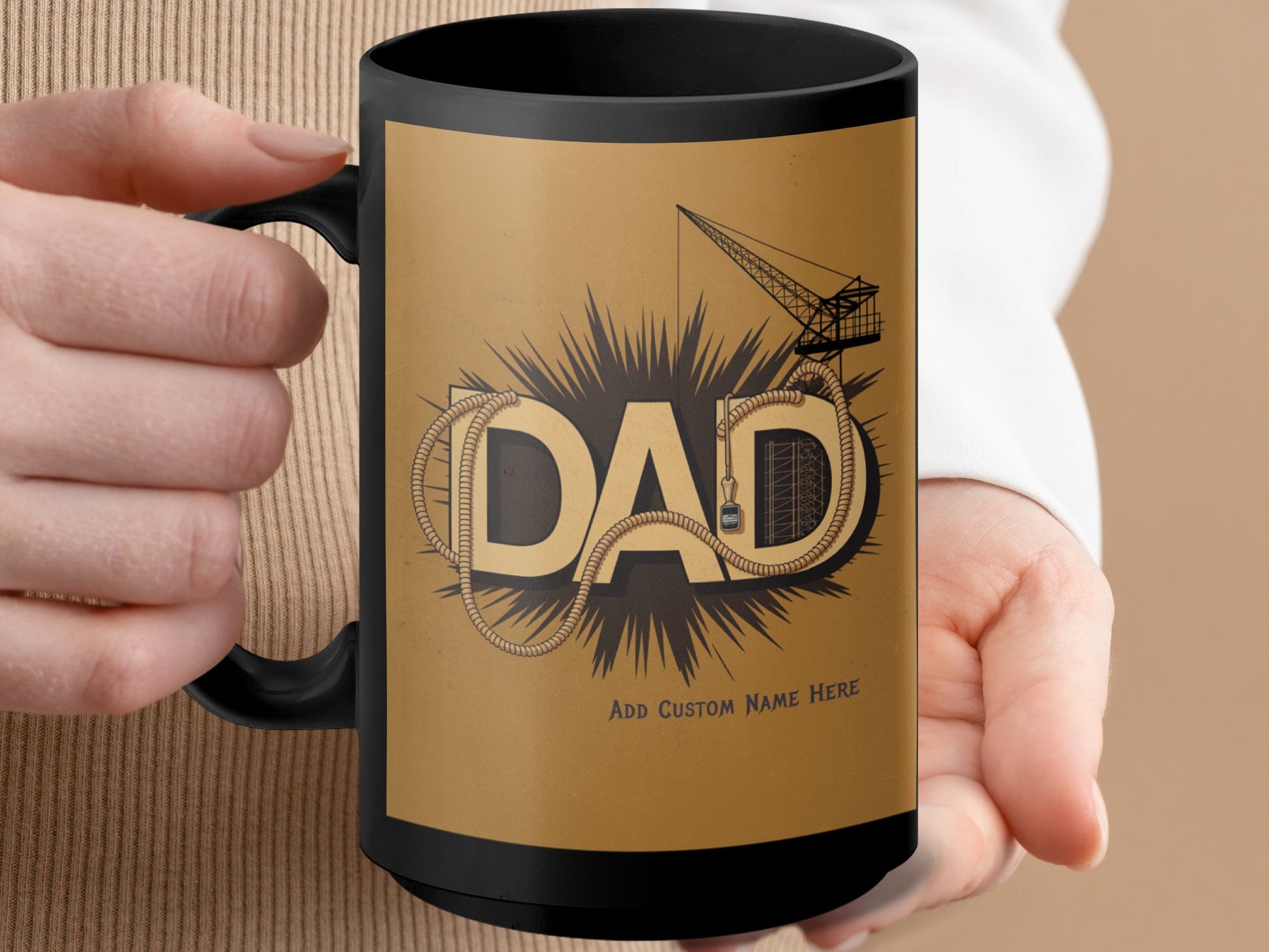 Personalized DAD Mug with Custom Name Option Gift Product