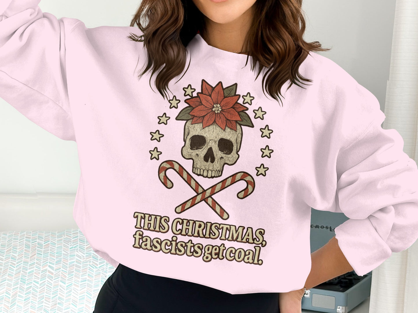 This Christmas Fascists Get Coal Sweatshirt