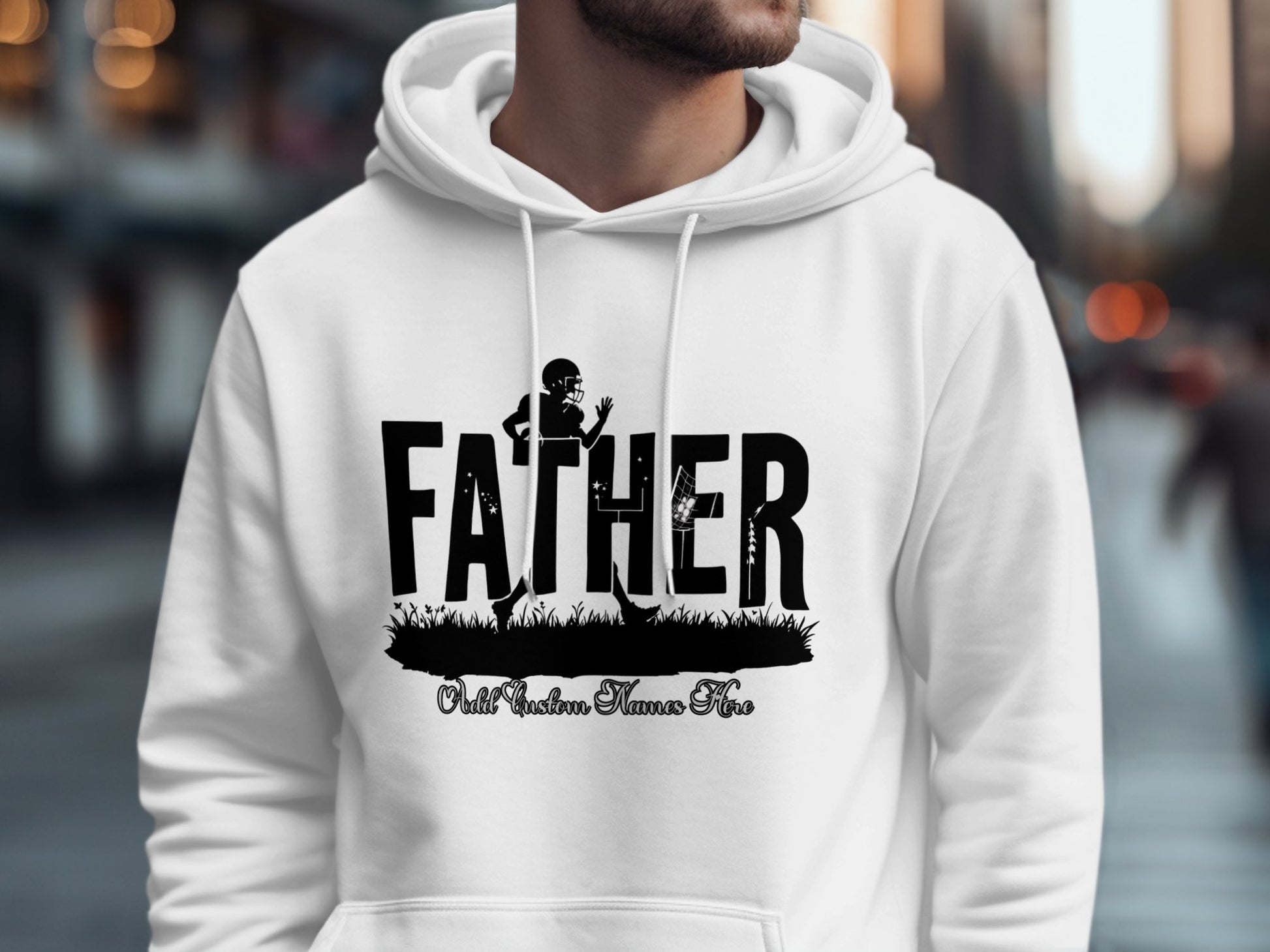 Father Child and Father Illustration Hoodie product type