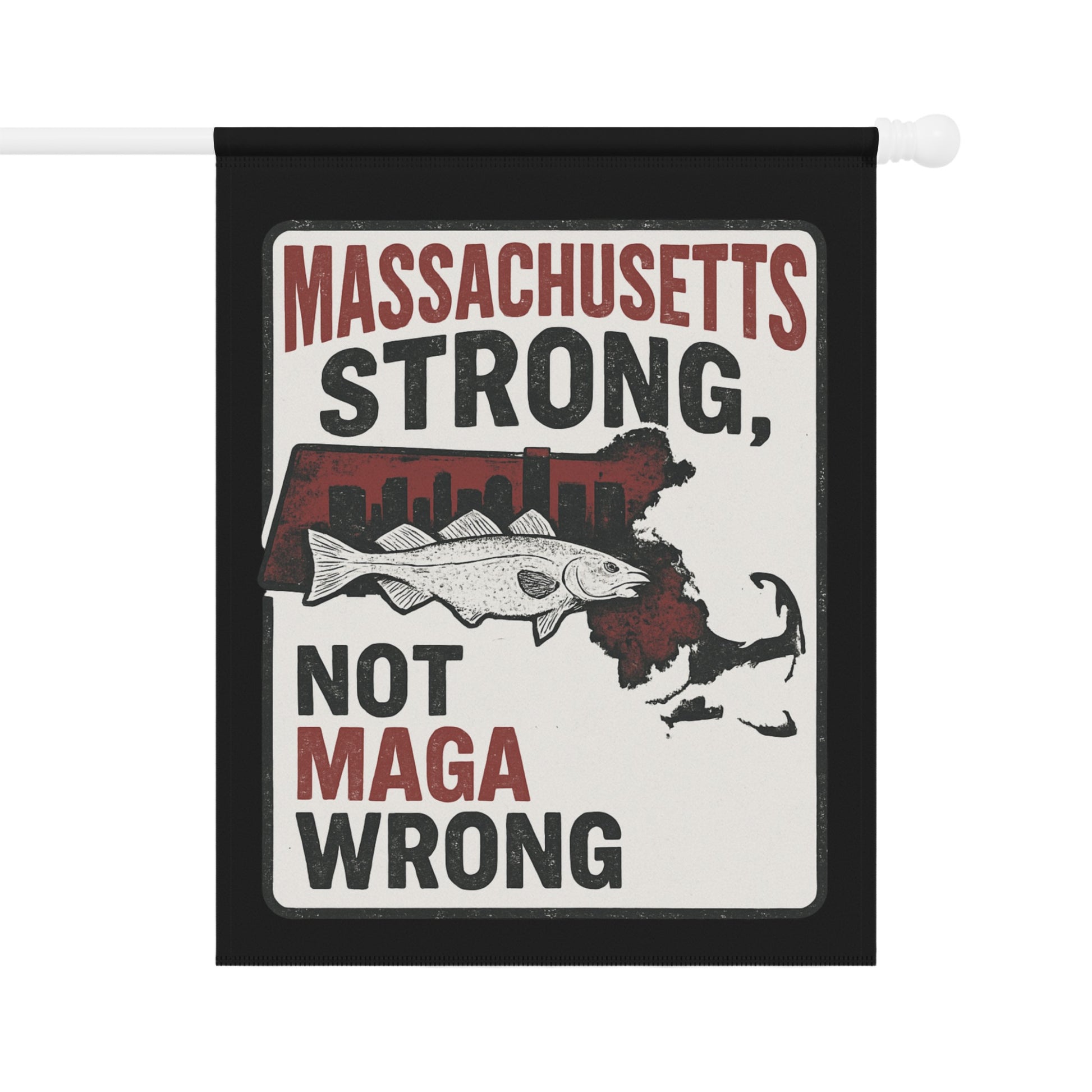 Massachusetts Strong Not MAGA Wrong Wall Hanging Decor