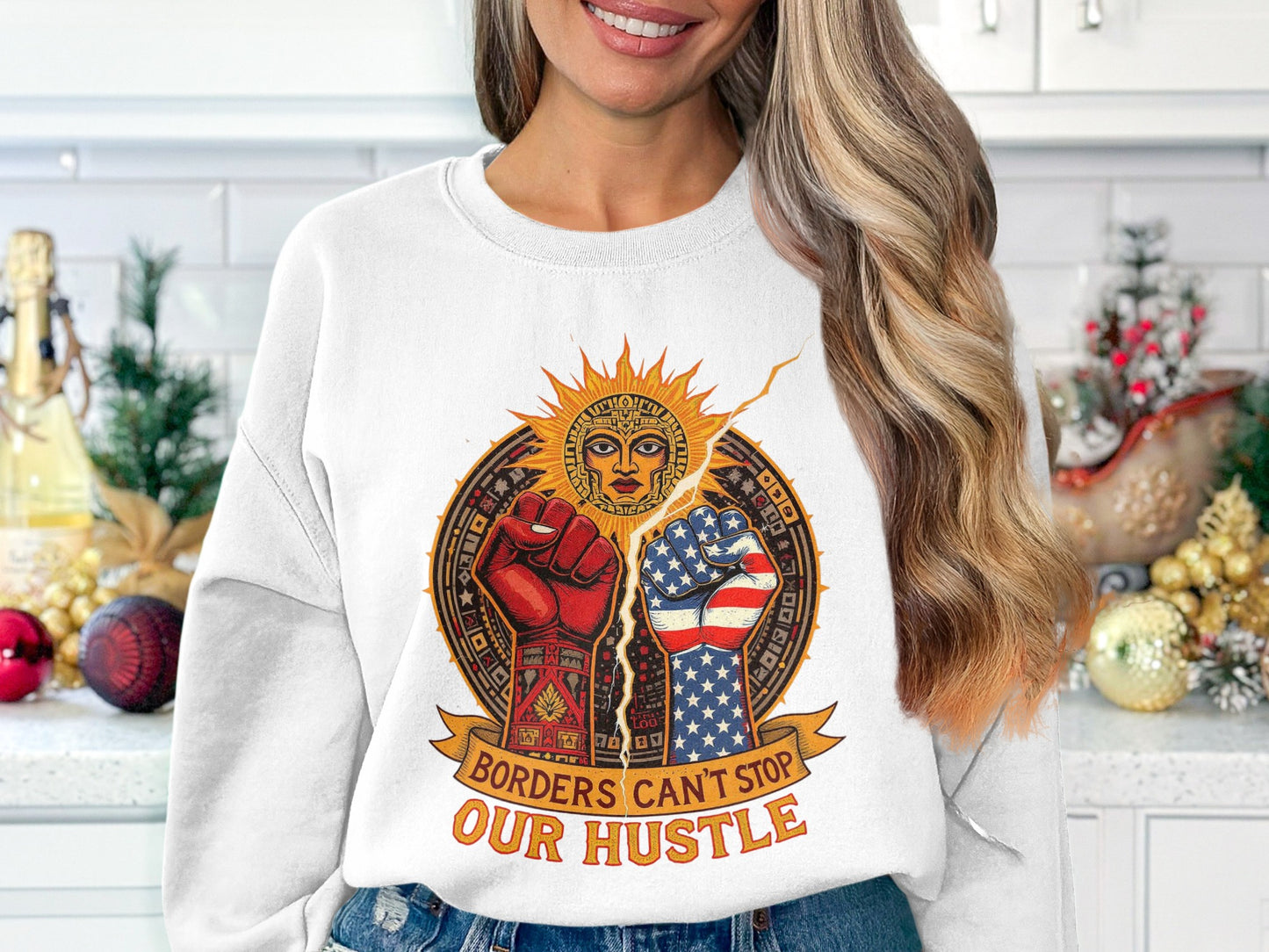 Borders Can't Stop Our Hustle Sweatshirt product type