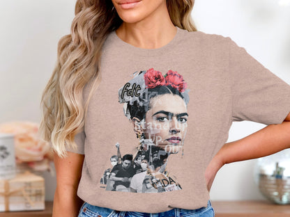 Frida Kahlo Stand Up Artistic Print T-Shirt product