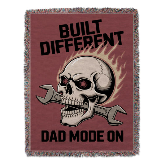Built Different Dad Mode On Skull Design Product