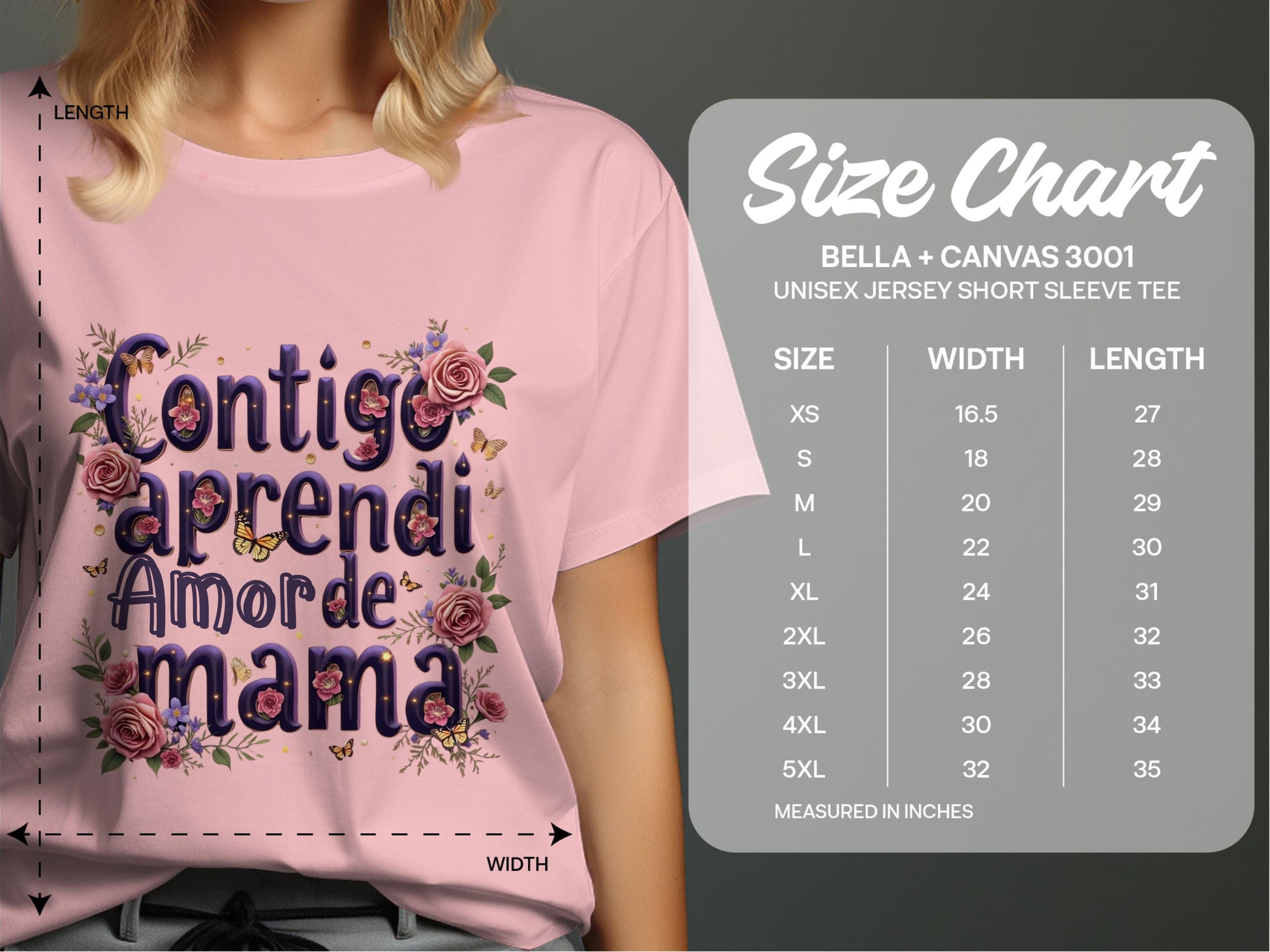 Contigo Aprendí Amor De Mamá Unisex Jersey Short Sleeve product