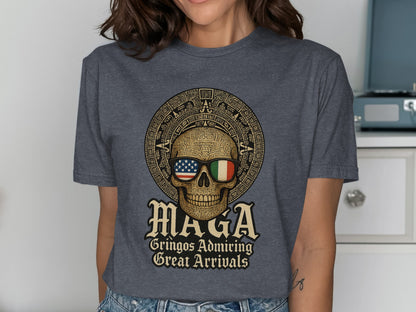 Skull Design MAGA Gringos Admiring Graphic T-Shirt product type
